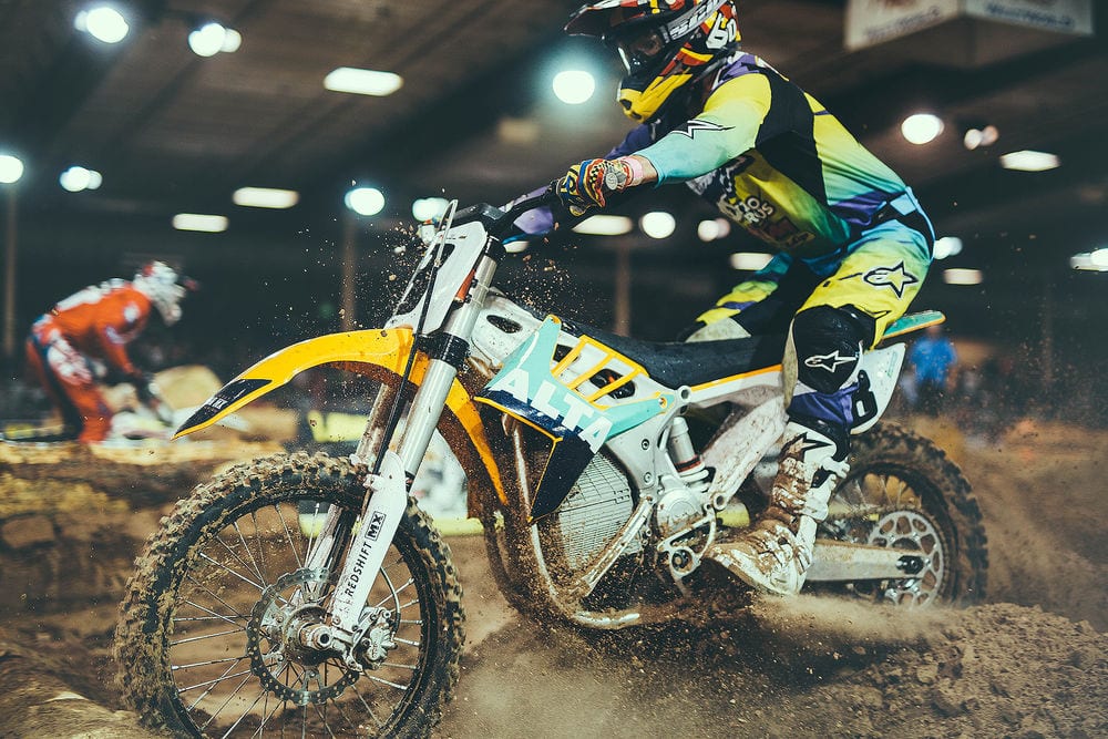 Alta Electric Motorcycle Endurocross national victory