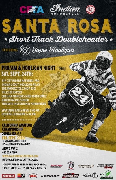 Indian Motorcycles AMA Finale Santa Rosa September 24th
